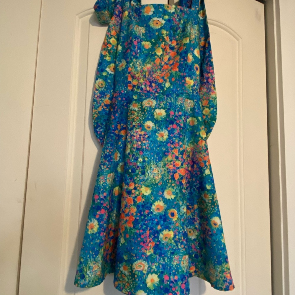 SHEIN Vibrant Floral Midi Dress